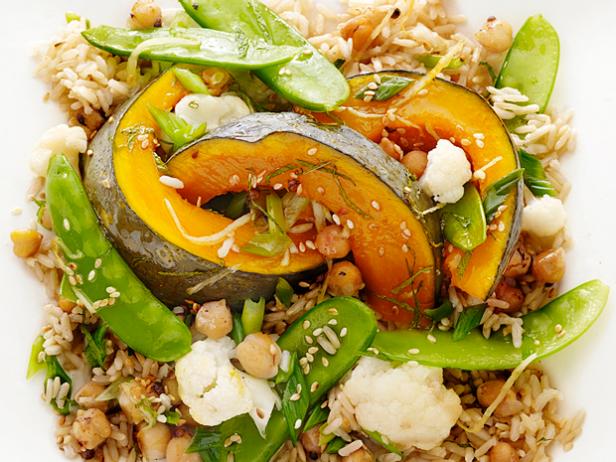 Zubereitung - Gedünsteter Kürbis mit gerösteten Kichererbsen