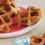 Schokoladenkekse im Waffeleisen
