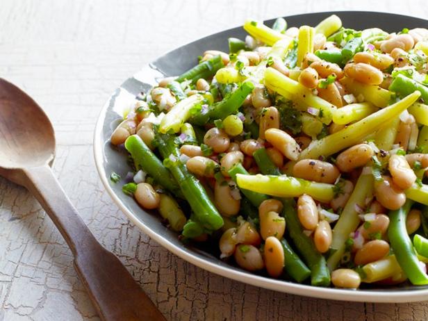 Foto des Gerichts – Salat mit grünen und weißen Bohnen