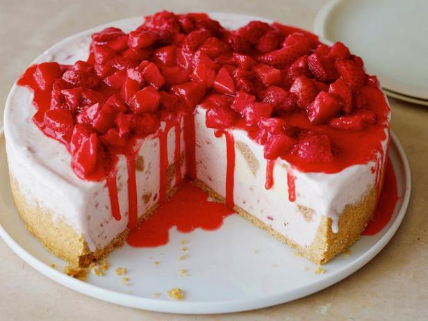 Foto des Gerichts – Gefrorener Erdbeer-Käsekuchen