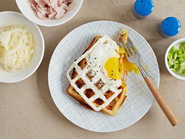 Foto des Gerichts – Käsewaffeln mit Ei