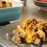 Schweinswurstauflauf zum Frühstück