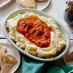 مقبلات البطاطا المهروسة مع الفلفل المشوي