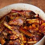 Marokkanische Lammkeule Tajine