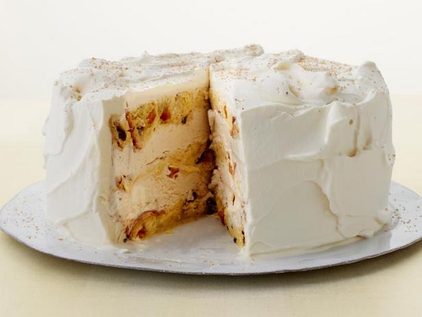 Wie man Panettone-Eierlikör-Eiscremetorte zubereitet