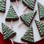 Weihnachtsbaum-Brownies