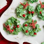 Weihnachtskränze aus Cornflake