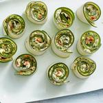 Zucchini-Röllchen mit Ziegenkäse