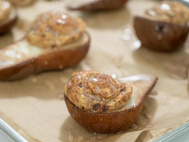 Zubereitung - Gebackene Birnen gefüllt mit Zimtschnecken