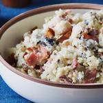 Kartoffelpüree mit Blauschimmelkäse