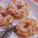 Weihnachtskranz-Maiskekse