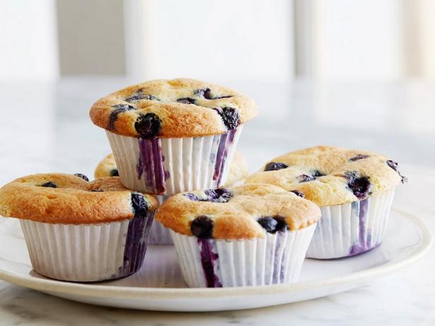Foto des Gerichts – Blaubeermuffins mit Sauerrahm