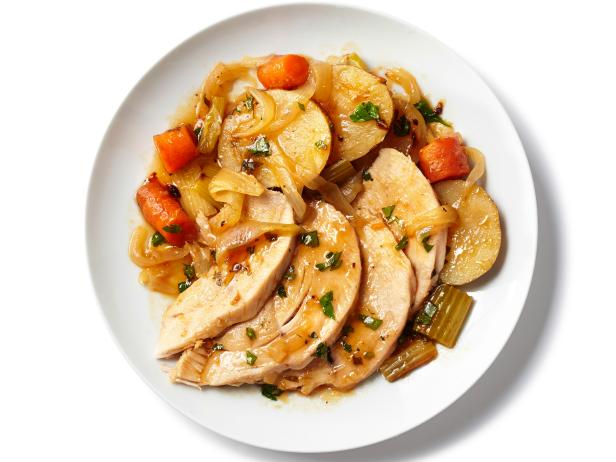 Zubereitung - Truthahn aus dem Slow Cooker mit Wurzelgemüse und Thymian