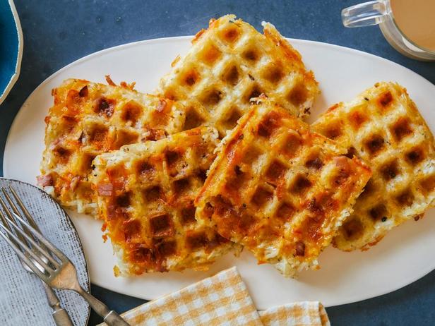 Ein Foto des Gerichts – Rösti aus dem Waffeleisen