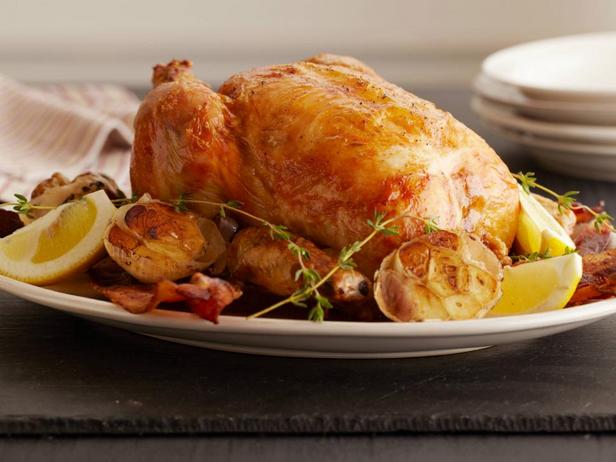 Foto des Gerichts – Hähnchen mit Zitrone und Knoblauch gebacken