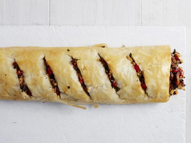 Foto des Gerichts – Griechischer Strudel mit Hähnchen und Reis