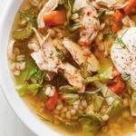 Gerstensuppe mit Huhn