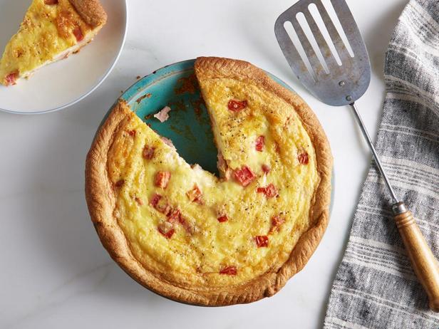 Foto des Gerichts – Quiche mit Schinken, Tomaten und Käse