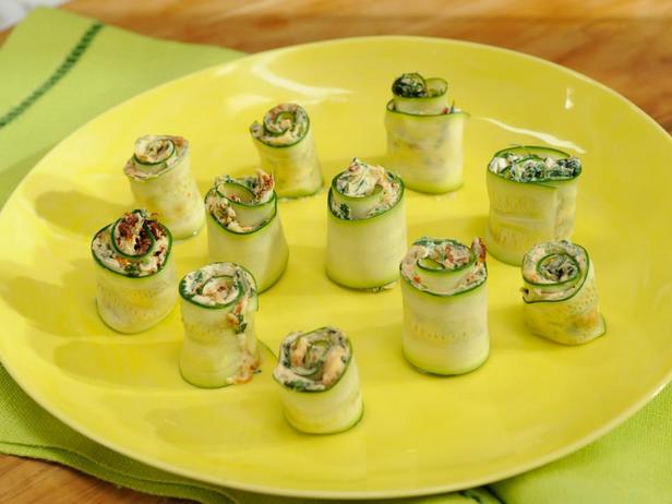Foto des Gerichts – Zucchini-Röllchen mit Ziegenkäse