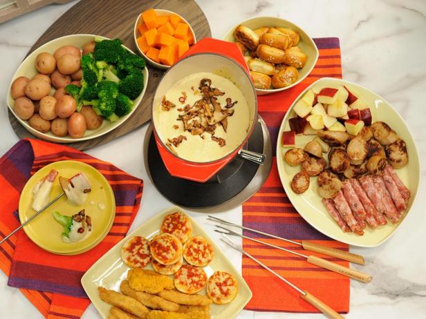 Foto des Gerichts – Käsefondue mit Knoblauch und Pilzen