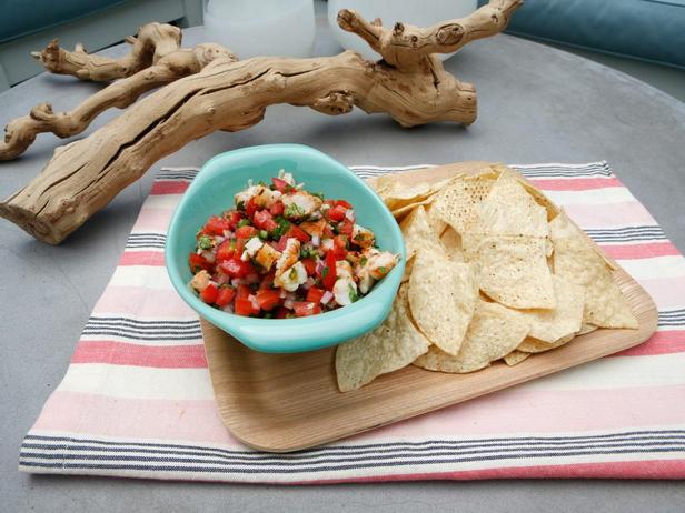 Foto des Gerichts – Pico de Gallo-Sauce mit Garnelen