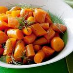 Orangenglasierte Karotten