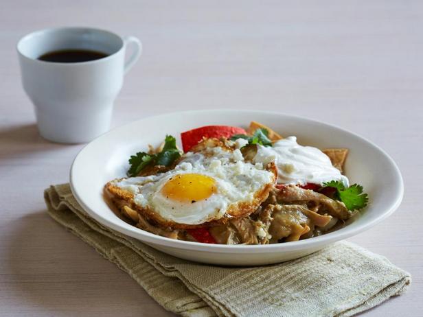 Foto des Gerichts – Chilaquiles mit Hühnchen und Physalis-Sauce