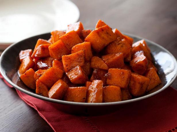 Foto des Gerichts – Süßkartoffeln mit Honig und Zimt gebacken