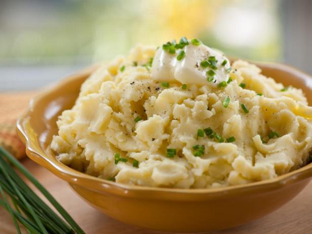 Foto des Gerichts – Kartoffelpüree mit Knoblauch und Frühlingszwiebeln