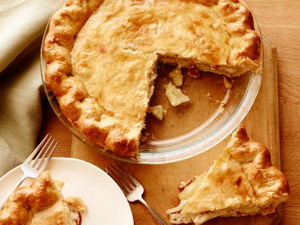 Foto des Gerichts – Kartoffeltarte mit Speck
