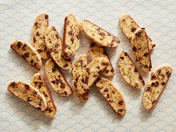 Foto – Biscotti mit Schokoladenstückchen und Pistazien