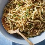 Gerstenbrei mit kleinen Nudeln