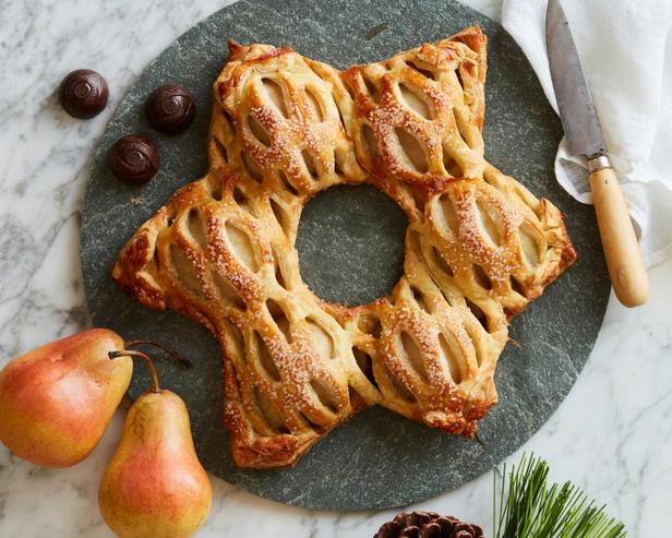 Foto des Gerichts – Birnenkranztorte mit Schokoladentrüffelfüllung