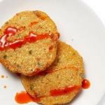 Frittierter Butternusskürbis mit würzigem Honig