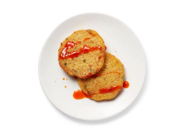 Zubereitung - Frittierter Butternusskürbis mit würzigem Honig