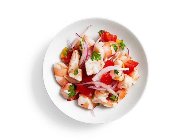 Zubereitung - Scharfes Garnelen-Ceviche mit Tomaten