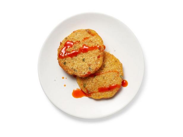 Frittierter Butternusskürbis mit würzigem Honig
