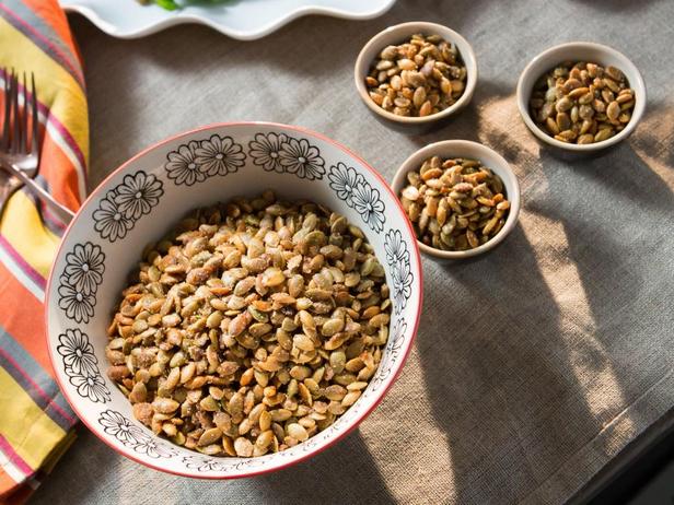 Kürbiskerne mit warmen Gewürzen