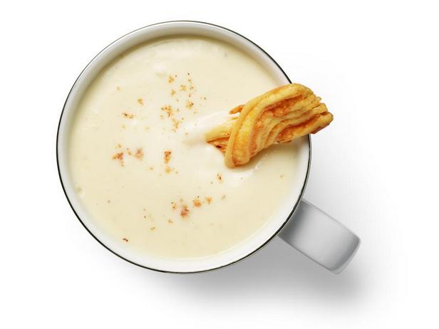 Cremige Blumenkohlsuppe mit Cheddar