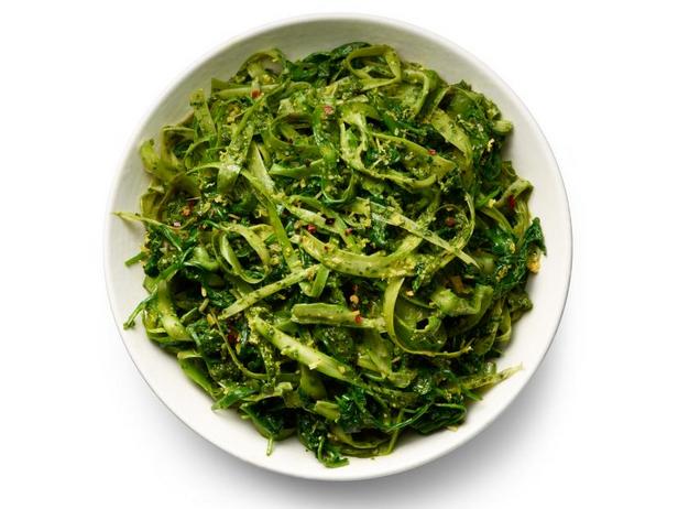 Zubereitung - Spargelnudeln mit Pesto-Sauce