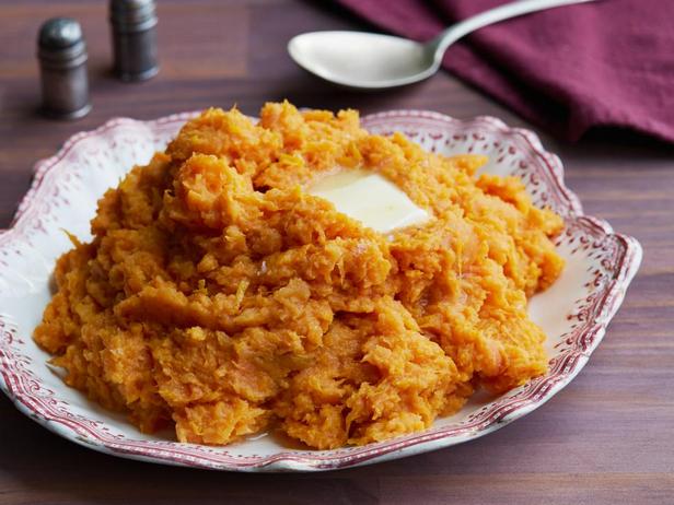 Süßkartoffelpüree mit Orange
