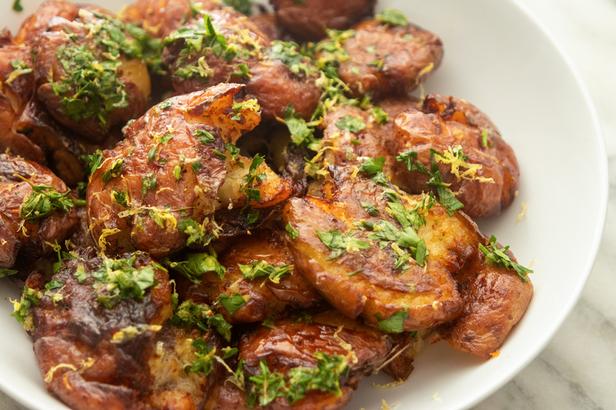 Rezept für Ofenkartoffeln mit Zitrone