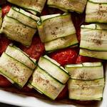 Auberginen-Tomaten-Röllchen aus dem Ofen