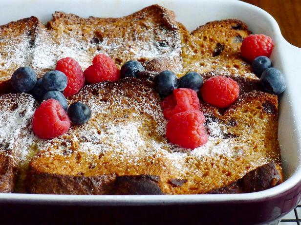Glutenfreier Rosinenbrotauflauf