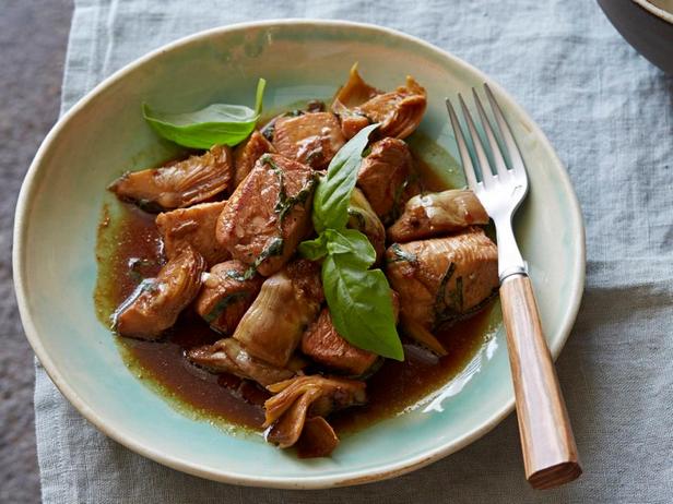 Hähnchen mit Artischocken in Zitronensauce