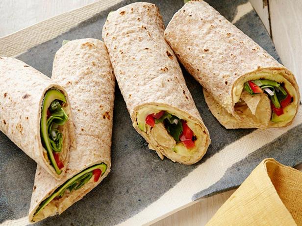 Frittierte Zucchini-Spinat-Wraps