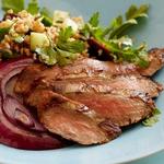 Steak mit Taboulé-Salat