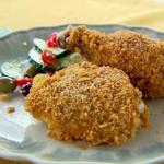Hähnchen in Cornflakes-Panade aus dem Ofen