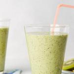 Belebender Protein-Smoothie mit Kiwi und Ingwer