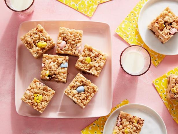 Rezept für Oster-Marshmallow-Reis-Krispies-Riegel
